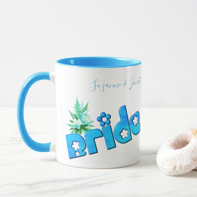 Bride Cute Personalized Wedding Mugg (Med munk)