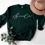 Bride Cute Script Bachelorette/Brudens sida Swets T Shirt<br><div class="desc">Vi lägger alltid till nya mönster varje dag!</div>