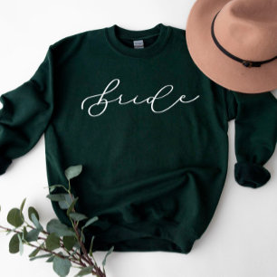 Bride Cute Script Bachelorette/Brudens sida Swets T Shirt