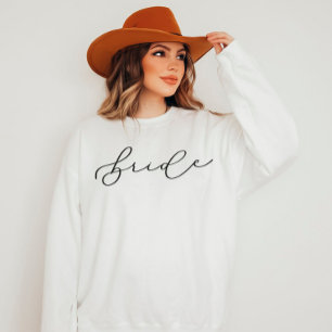 Bride Cute Script Bachelorette/Brudens sida T Shirt