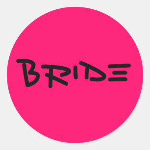 "Bride"-dekal Runt Klistermärke