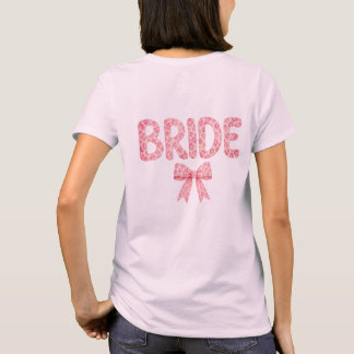 Bride Design - Leo - Schleife- pink- Junggesellen T Shirt