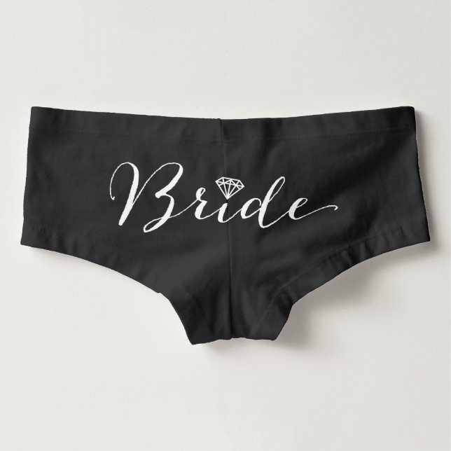 Bride Diamond Brudens sida Chic Bröllop Underkläde Boxertrosa (Baksida)