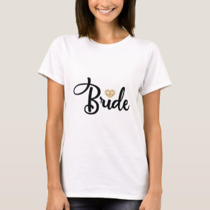 Bride Dimond Bling Bröllop T-Shirt