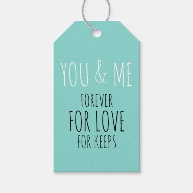 BRIDE DIN OCH MIG FÖR bröllopssvitfest Presentetikett (Framsidan)