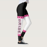 Bride Disco Cowgirl Bachelorette Party Leggings<br><div class="desc">Se till att alla vet vem som är bruden på din discocowgirl tog med sig bachelorette-festen. De har ett system för rosa,  svart och vitt färg,  där ord BRIDE rinner upp på båda benens sida i roligt svart och vit ko gömmer mönstrad brev.</div>