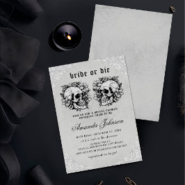 Bride eller Die Gothic Inbjudningskort för möhippa
