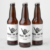 Bride eller Die Rockstar Skeleton Bachelorette Par