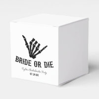 Bride eller Die Rockstar Skeleton Bachelorette Par