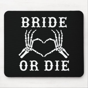 Bride eller Die Skeleton Gothic Halloween Bachelor Musmatta
