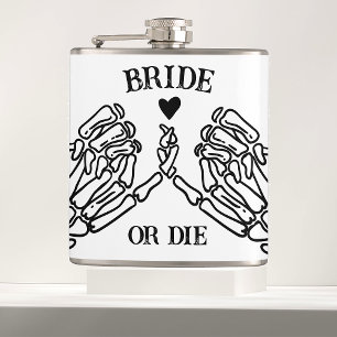 Bride eller Die Til Död Do US Party Gothic Bröllop Fickplunta