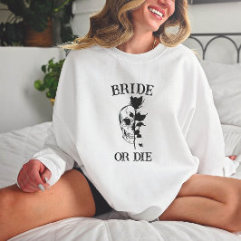 Bride eller Die Til Död Do US Party Gothic Bröllop T Shirt