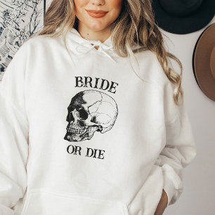 Bride eller Die Til Död Do US Party Gothic Bröllop T Shirt
