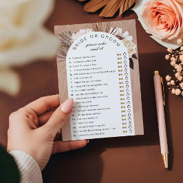 Bride eller Groom Gissa vem som sa att det spelade