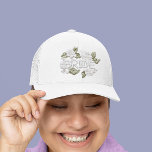 Bride Embroized Faux Pearl Flower Patch Keps<br><div class="desc">Den här designen kan vara personlig i det område som tillhandahålls genom att ändra fotot och/eller text. Du kan också anpassa den genom att klicka på Anpassa den här mallen och sedan välja klicka för att anpassa ytterligare alternativ och ta bort eller ändra färg i bakgrunden, lägga till text, ändra...</div>