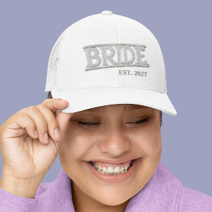 Bride Embroized Faux Pearl Patch Keps