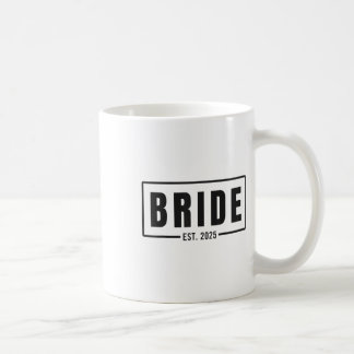 Bride Est. 2025 Framtida frun-Förlovningen Bachelo Kaffemugg