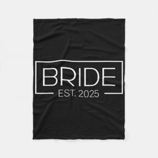 Bride Est. 2025 Framtiden för fru Bachelorette Fleecefilt