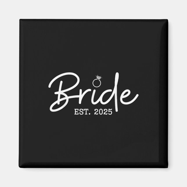 Bride Est 2025 Future Maka Bride to be Bachelorett Magnet (Framsidan)
