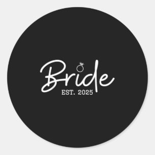Bride Est 2025 Future Maka Bride to be Bachelorett Runt Klistermärke