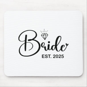 Bride Est. 2025 Gift Bröllop Brudens sida Bache Musmatta