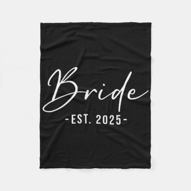 Bride Est. 2025 Matchning - Redot växer Fleecefilt (Framsidan)