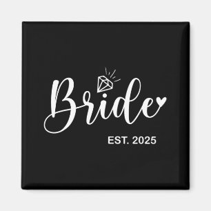 Bride Est. 2025 Möhippa Bröllop Matching Gifts Wom Magnet