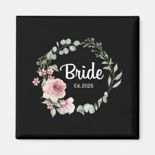 Bride Est. 2025 Möhippa Bröllop Matching Gifts Wom Magnet