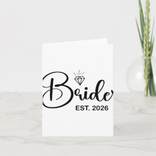 Bride Est. 2026 Fiancée Wife Bachelorette Par Kort