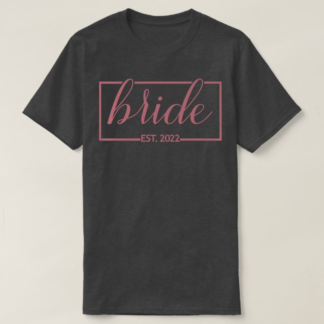 Bride Est T Shirt (Design framsida)