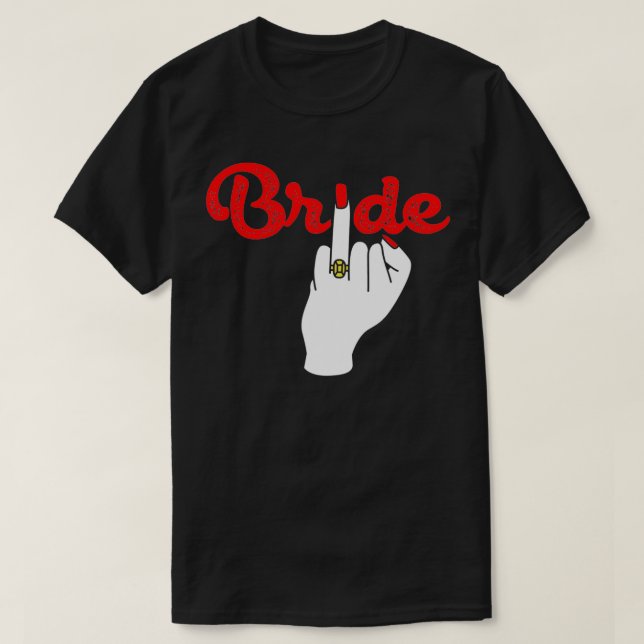 Bride Finger Diamond Ring T Shirt (Design framsida)