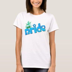 Bride Flower Bouquet Cute Bröllopsfest T Shirt