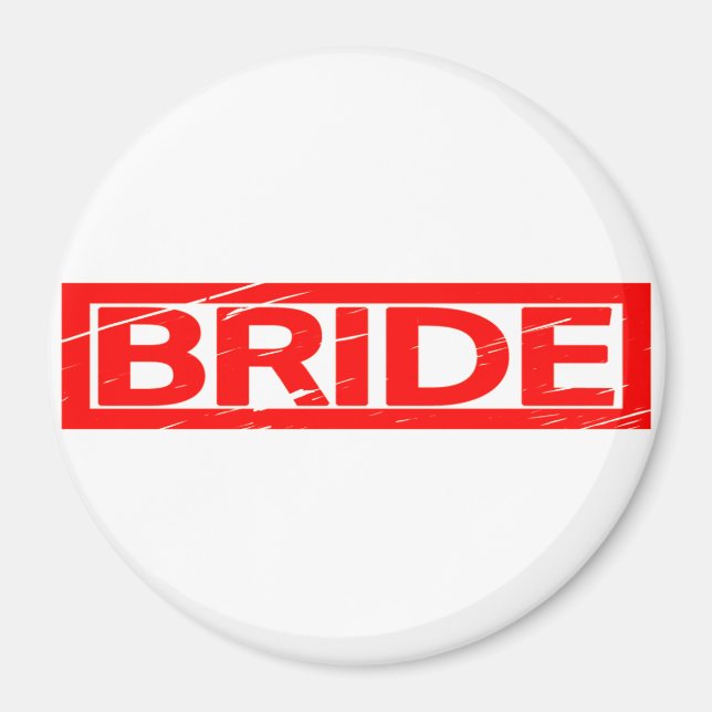 Bride Frimärke Magnet (Framsidan)