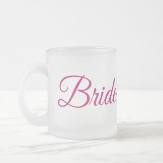 Bride Frosted Glass Mug Frostad Glasmugg