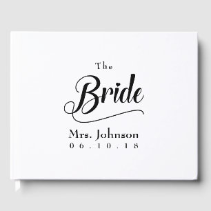 Bride fru Bröllop Date Gästböcker