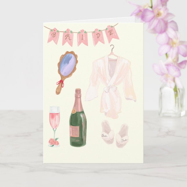 Bride Get Redo Bröllop Kort (Orkide)