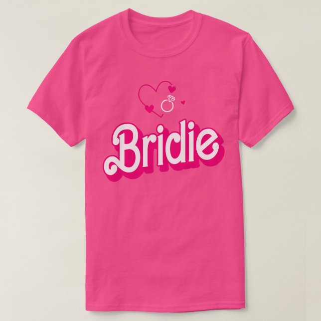 Bride Gift Bröllop Announcement Förlovning Funny B T Shirt (Design framsida)