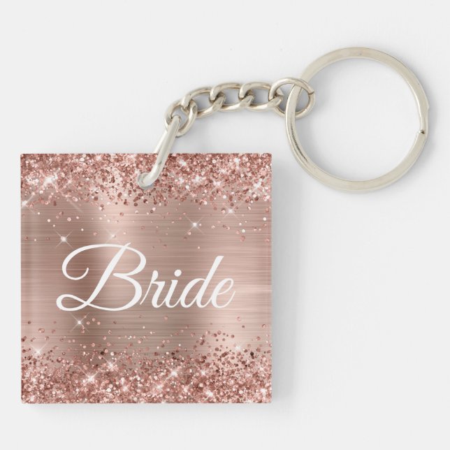 Bride Glittery Ro Guld Finare Monogram (Baksidan)