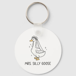 Bride Goose Gettin Loose från Fåniget Bröllop Nyckelring