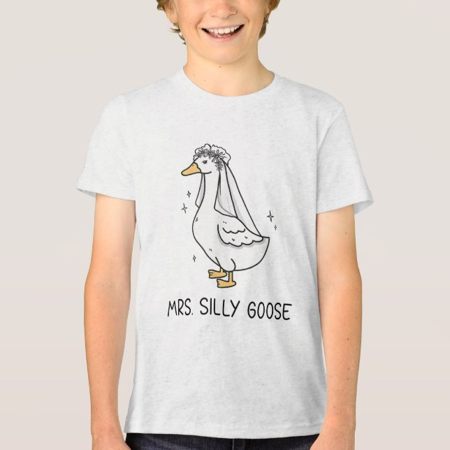 Bride Goose Gettin Loose från Fåniget Bröllop T Shirt (Framsida)