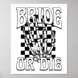 Bride Gothic Halloween Bachelore Poster