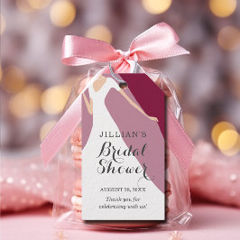 Bride Gown Möhippa Cranberry Tack Presentetikett