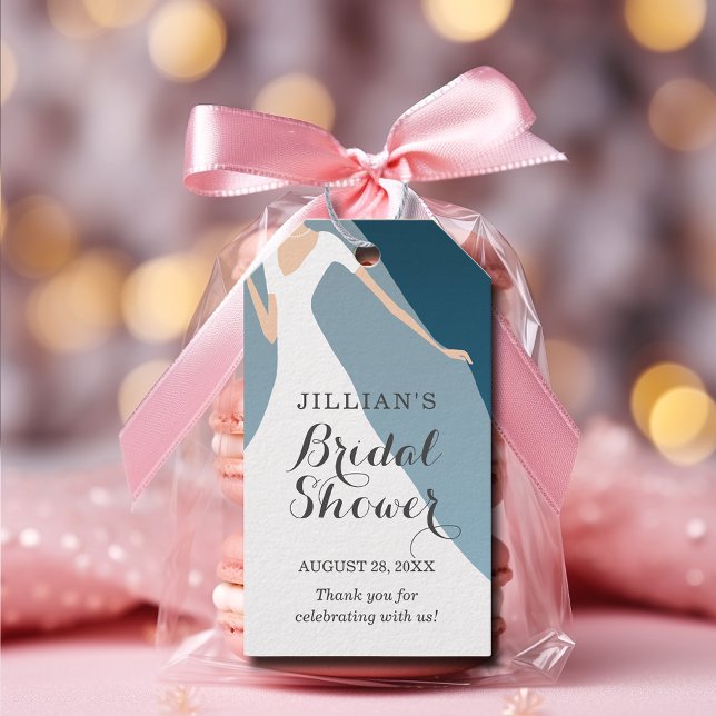 Bride Gown Möhippa Teal Tack Presentetikett (Skapare uppladdad)