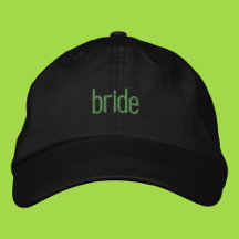 Bride Grön Flick Sommar Broderad Dad Keps