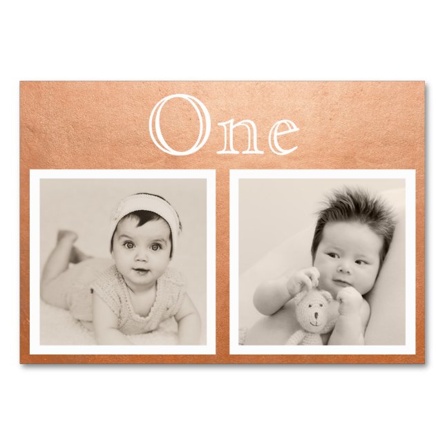 Bride Groom Anpassningsbar Age Ro Guld Bordsnummer (Framsidan)