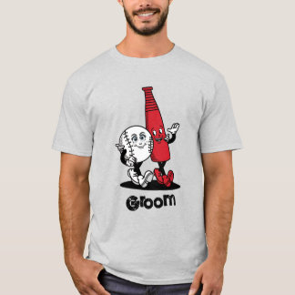 Bride Groom Baseball & Fladdermus Funny T Shirt