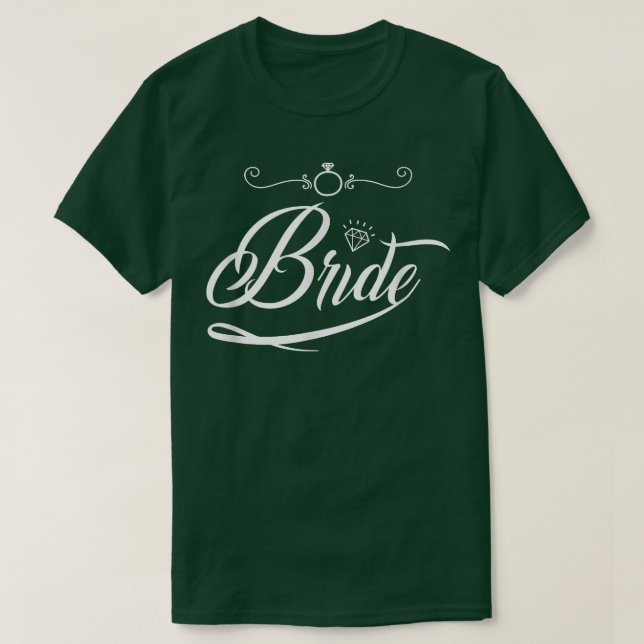 Bride Groom Bröllop Bachelorette Party Giftermål B T Shirt (Design framsida)