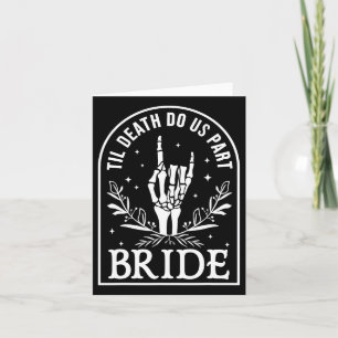 Bride Groom Bröllop Förlovning Halloween lite Mors Kort