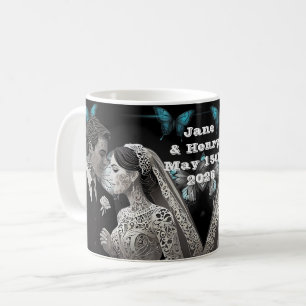 Bride & Groom Bröllop Gift Ideas Kaffemugg