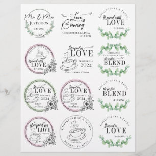 Bride Groom Bröllop Tea Bag-favoriter